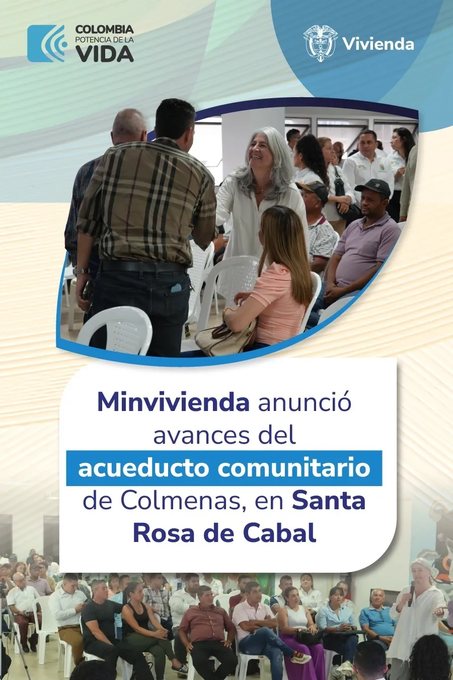 Minvivienda anunció avances del acueducto comunitario de Colmenas, en Santa Rosa de Cabal