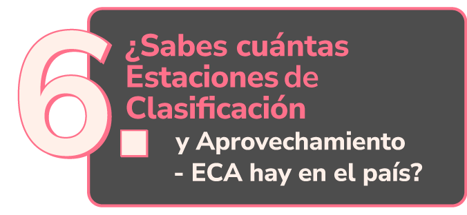 6. Estaciones de Clasificación y aprovechamiento