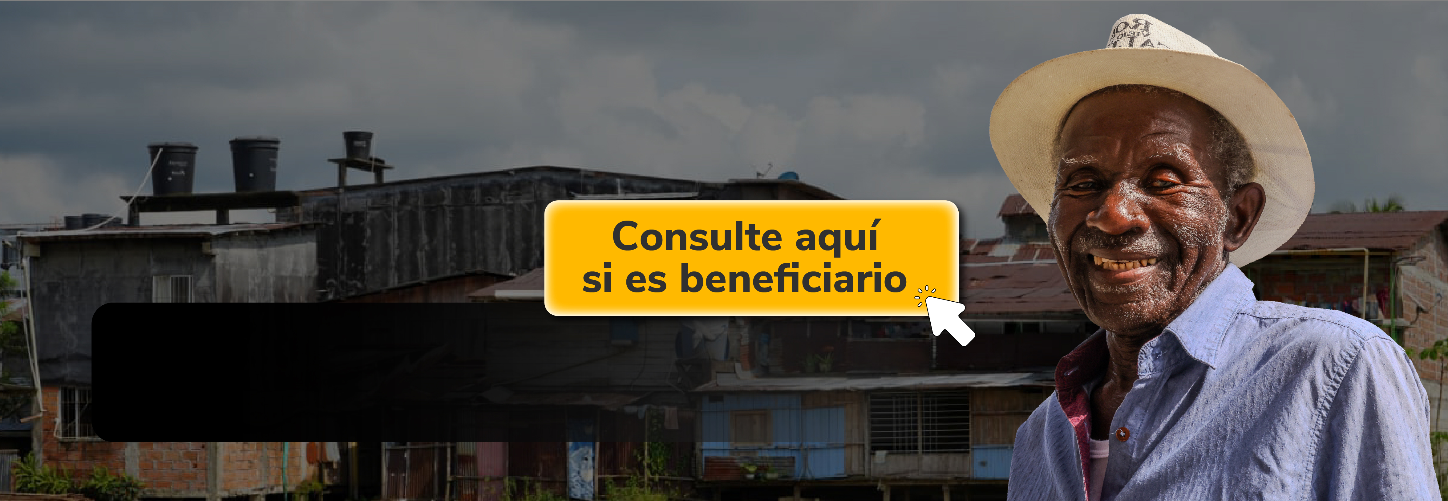 Hombre mayor beneficiario de sentencia de vivienda