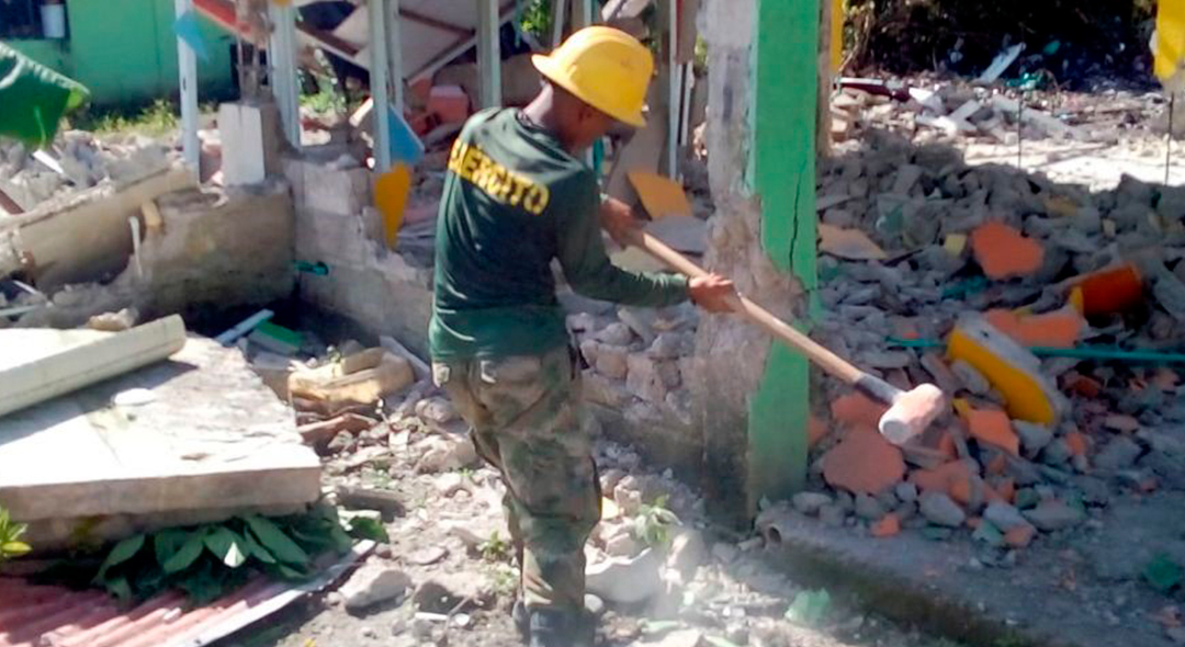 Inician demoliciones en Providencia para la construcción de viviendas nuevas en la isla.