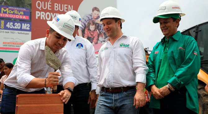 Minvivienda visito el Cesar para llevar inversiones de vivienda y apoyar la construccion