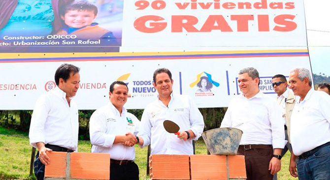 Mas de la mitad de viviendas gratis de la segunda fase ya se esta construyendo