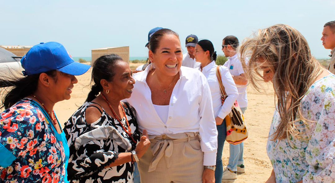 Con Guajira Azul más de 76 mil personas han accedido a agua potable por primera vez. Foto: Dania Asprilla (MVCT)