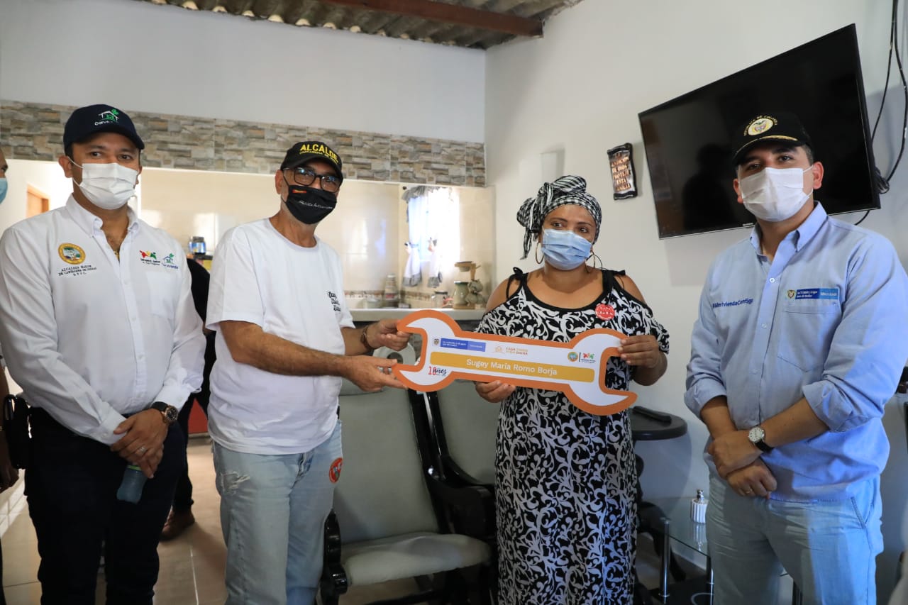 ‍1.800 hogares de Cartagena se beneficiarán de los mejoramientos de vivienda gracias a una inversión de $20.000 millones. Foto: René Valenzuela. (MVCT)