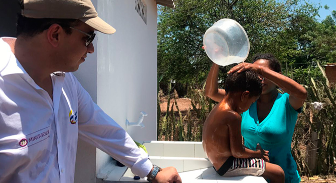 Acueducto y alcantarillado en los hogares de 470 familias de La Paz Cesar
