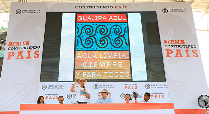 Guajira Azul el plan del Gobierno Nacional para llevar agua al departamento