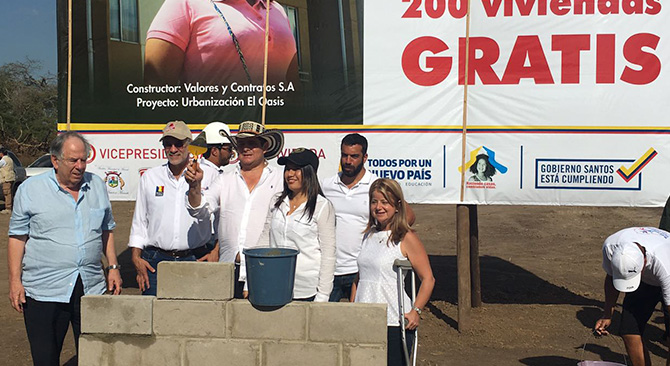 En solo dos dias MinVivienda dejo en marcha 1400 viviendas en el Atlantico