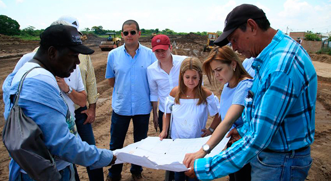 Minvivienda realizo recorrido por el Atlantico para supervisar obras de viviendas gratis fase II