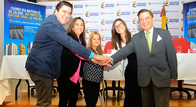 Minvivienda Mincomercio SIC productores de Acero y Camacol lanzan la Alianza por la seguridad en las construcciones
