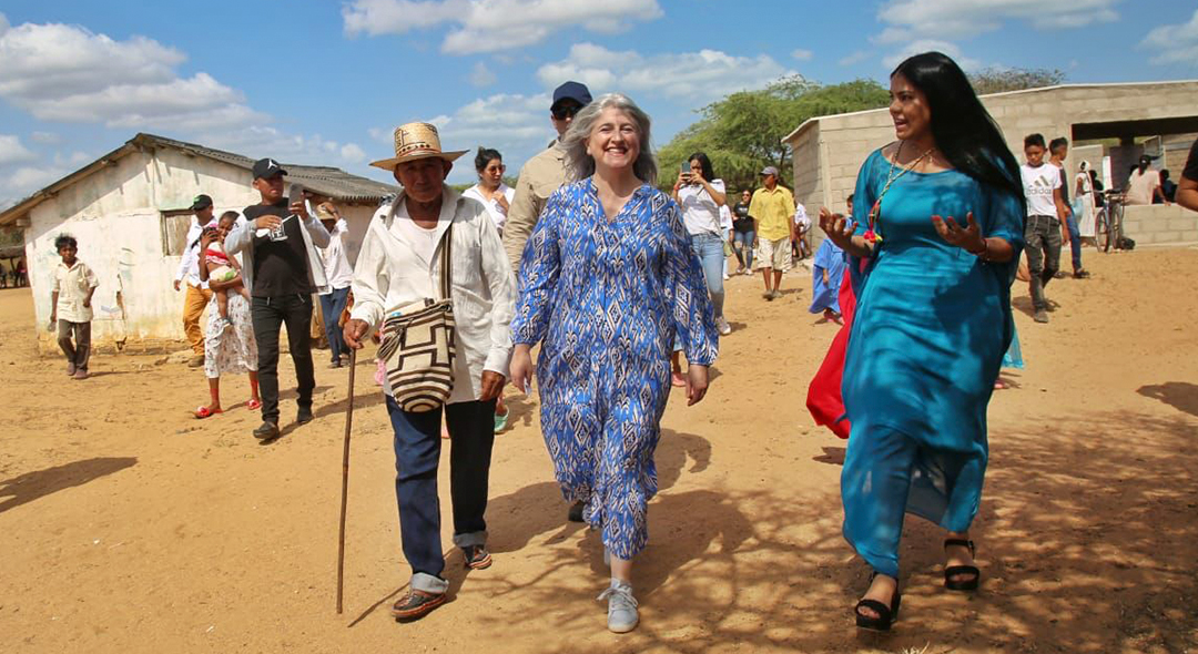 Minvivienda, organismos de cooperación internacional y sector privado, unieron esfuerzos para rehabilitar dos pozos de agua potable en La Guajira. Foto: Sharon Durán (MVCT)