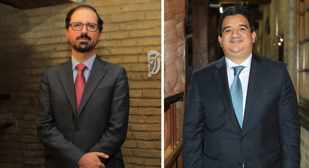 Felipe Arbouin Gómez, y Aníbal Pérez García, asumieron como nuevos viceministros de Vivienda y de Agua y Saneamiento Básico, respectivamente. Foto: René Valenzuela (MVCT)
