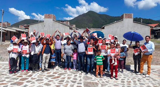 Minvivienda cumplio con la entrega de viviendas gratis en Pisba Boyaca