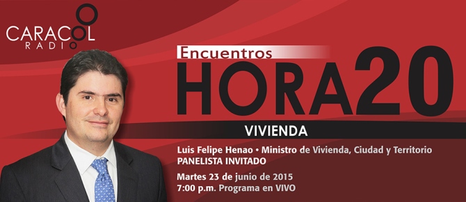 Esta noche Minvivienda lidera Encuentro Hora 20 Vivienda en Colombia Como vamos hoy