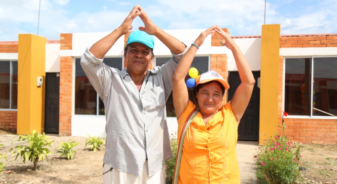 Un total de 69 familias recibieron vivienda gratis en Cabuyaro Meta