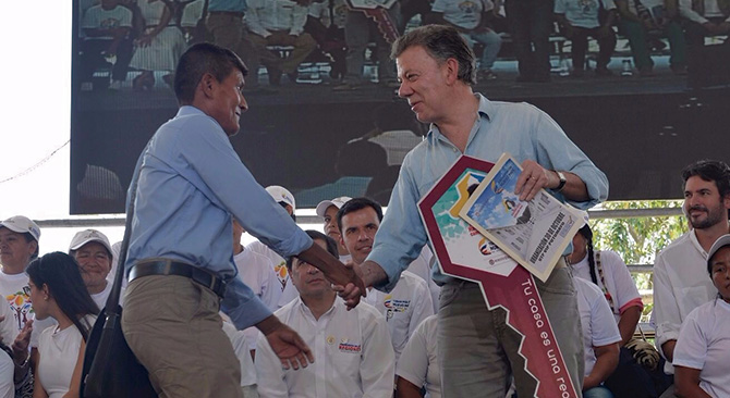 Gobierno Santos el primero en entregar vivienda en Valle del Guamuez Putumayo