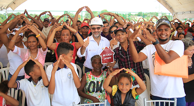 Gobierno Santos arranco entrega de II fase de casas gratis con 179 unidades en Turbaco Bolivar