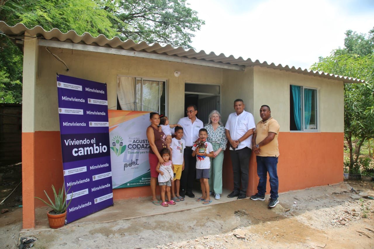 En el Cesar se están desarrollando 200 viviendas, a través del programa Mi Casa en el Campo, en las cuales se invertirán $14 mil millones. Foto: Sharon Durán (MVCT)