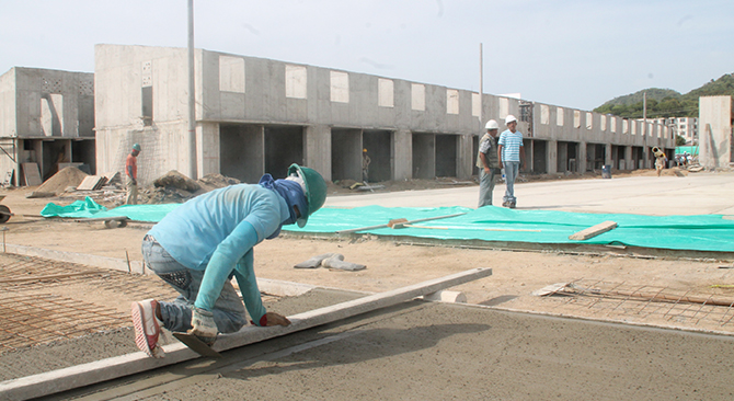 Los programas de vivienda del gobierno nacional llevaron al país a alcanzar el mayor nivel en producción de cemento en la historia del país