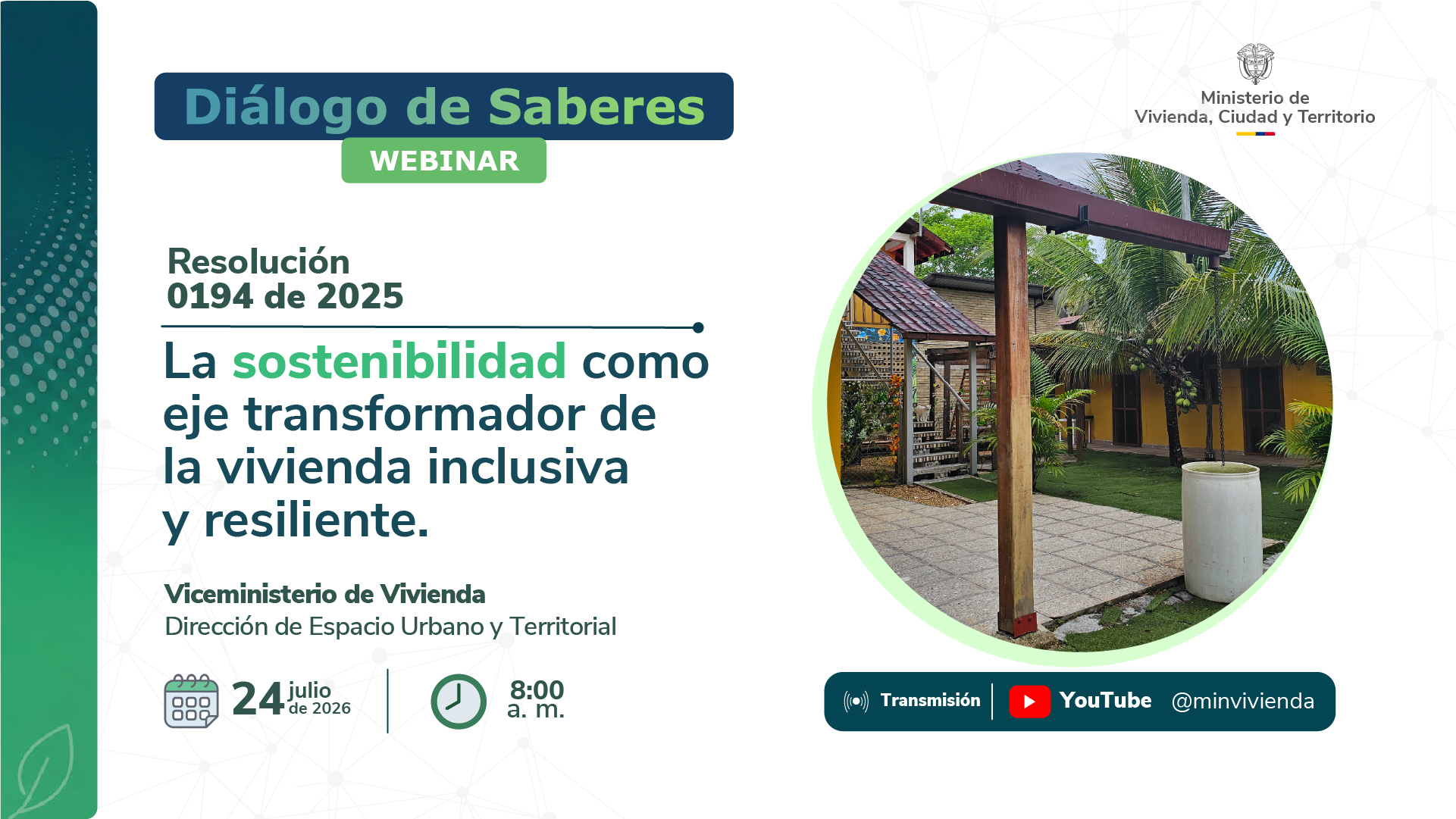 PIEZA GRÁFICA TRANSMISION WEBINAR RESOLUCION 0194 DE 2025