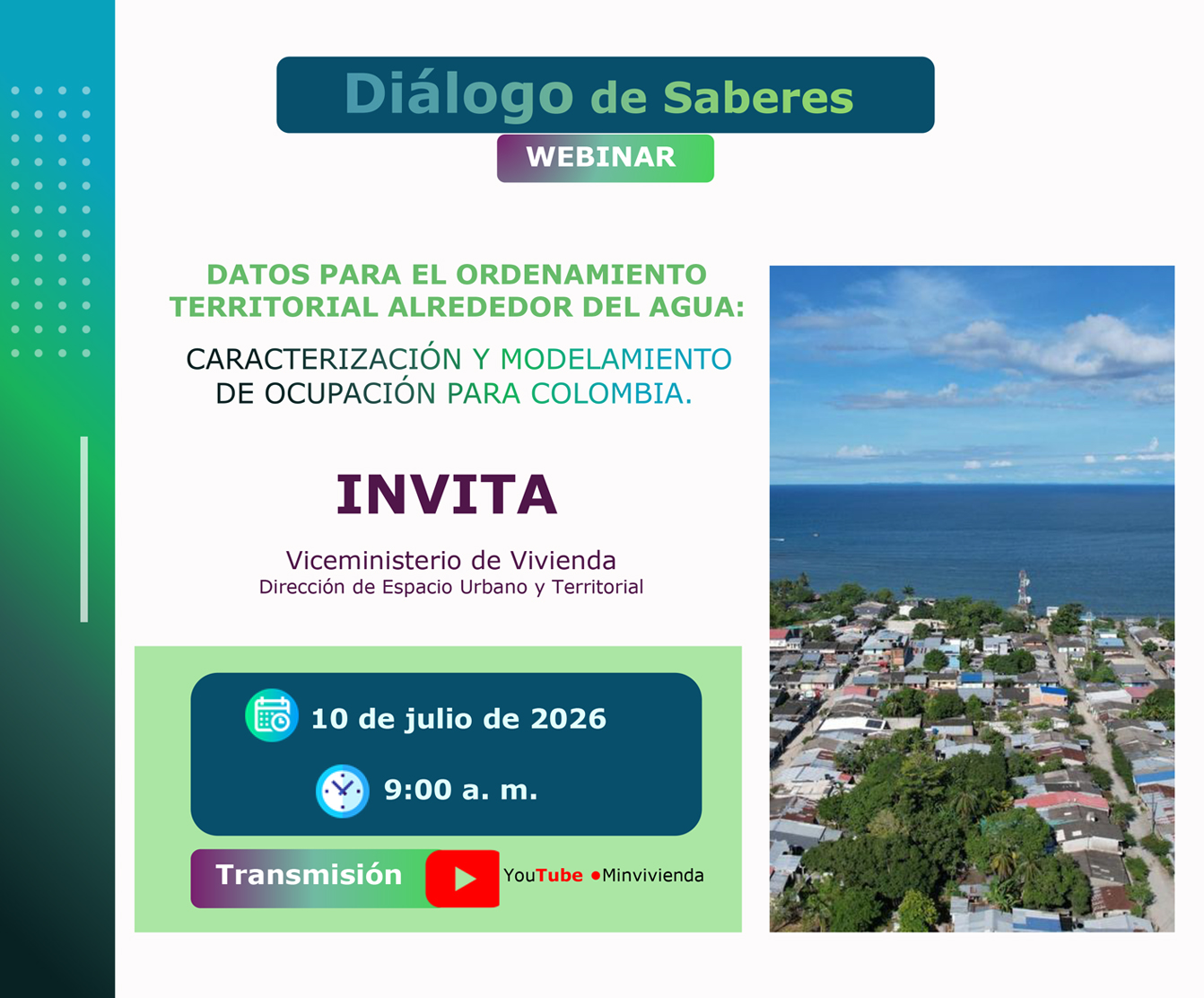 PIEZA GRAFICA COMUNICADO WEBINAR DATOS PARA EL ORDENAMIENTO TERRITORIAL