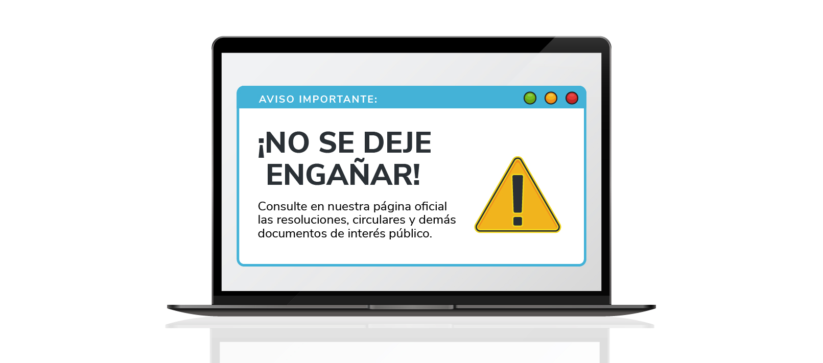 PIEZA GRÁFICA RESOLUCIONES FALSAS