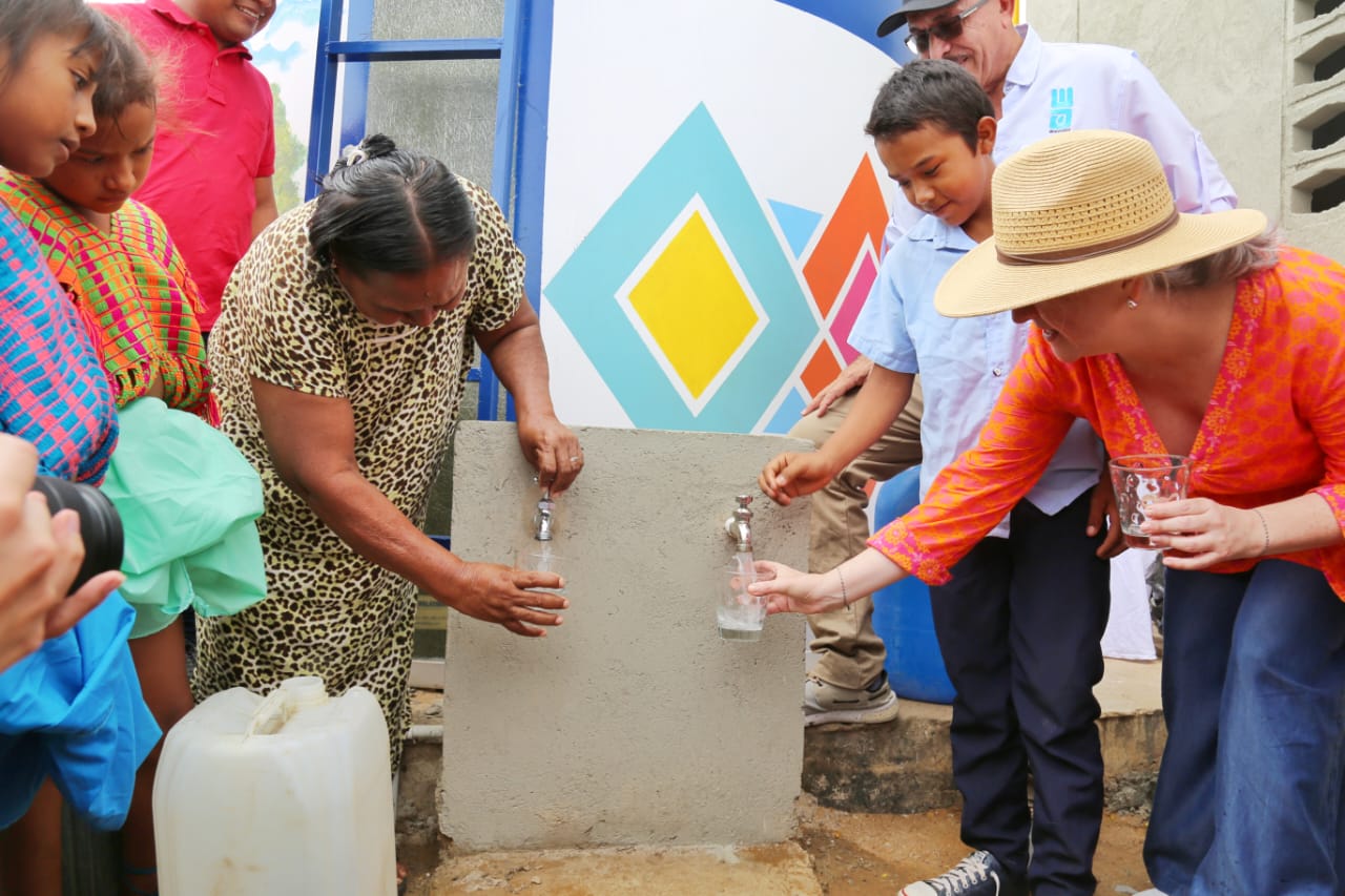 21.374 habitantes son beneficiados con la entrega de 39 rehabilitaciones de infraestructura de agua potable en La Guajira. Foto: Sharon Durán (archivo MVCT)..