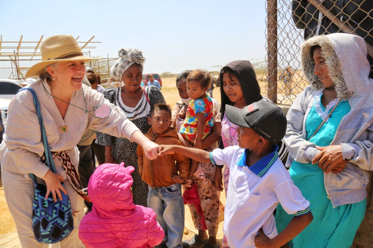 Más de 2.920 habitantes se beneficiarán de gran Centro Público de Abastecimiento de Agua “Flor de La Guajira” en Uribia. Foto: Sharon Durán (archivo MVCT)..