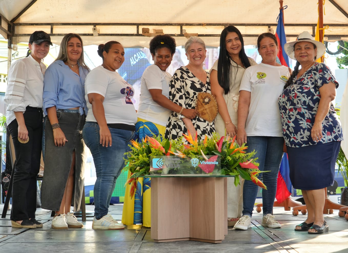 528 habitantes de Zona Bananera serán beneficiados con los 132 títulos de propiedad. Foto: Sharon Durán (archivo MVCT).