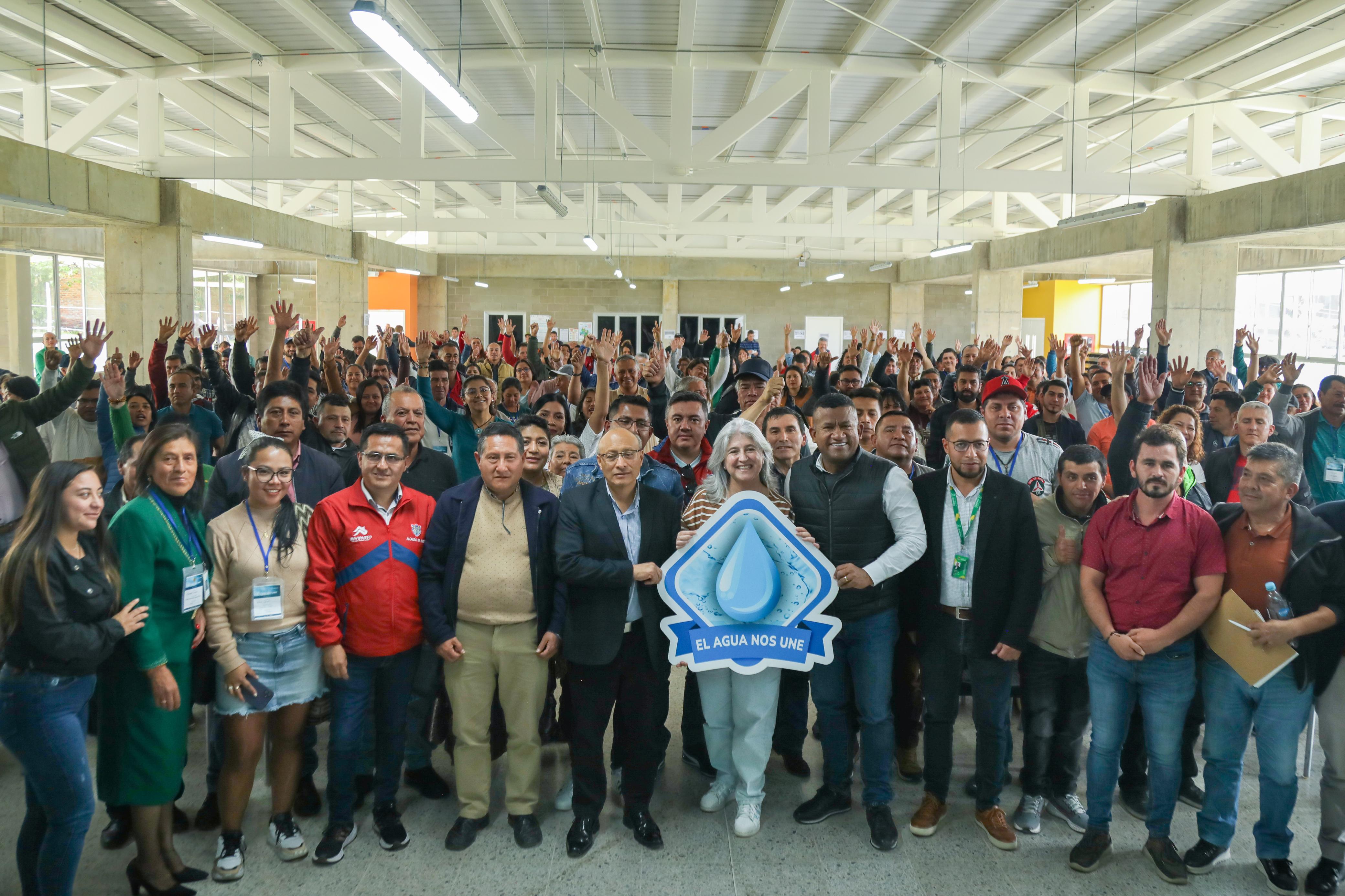 Lanzamiento del proyecto Ruta Comuniagua en Nariño: Subsidios para acueductos comunitarios y usuarios. Foto: René Valenzuela (archivo MVCT).