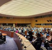 En conmemoración del Día Mundial del Agua, la ministra de Vivienda, Catalina Velasco, presidió una de las plenarias de la Conferencia de las Naciones Unidas sobre el Agua 2023