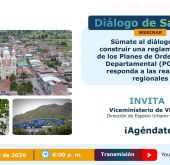 PIEZA GRAFICA PROMOCIONAL WEBINAR DIALOGO DE SABERES PLANES DE ORDENAMIENTO TERRITORIAL 