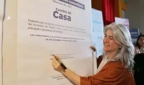 Inicia el programa Cambia Mi Casa liderado por organizaciones comunitarias en Cauca. Foto: Sharon Duran (MVCT)