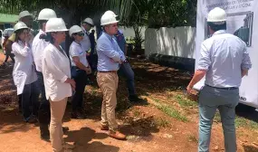 Minvivienda verifica avance de obras de acueducto y alcantarillado en San Andres y Providencia