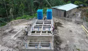 ‍Obras de alcantarillado de Medio Atrato. Foto: Dirección de Infraestructura. (MVCT)