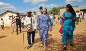 Minvivienda, organismos de cooperación internacional y sector privado, unieron esfuerzos para rehabilitar dos pozos de agua potable en La Guajira. Foto: Sharon Durán (MVCT)