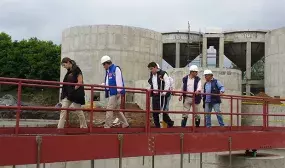 Minvivienda entregó en Armenia 80 viviendas gratis e inspeccionó la Planta de tratamiento de agua residual La Marina