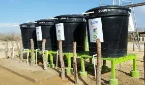 El agua potable llega hoy a Porshina con gran movilizacion del gobierno en la Alianza por el Agua y la Vida en La Guajira