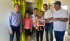 Familia beneficiada con mejoramiento de vivienda en Sincelejo. Foto: archivo Minvivienda (MVCT)