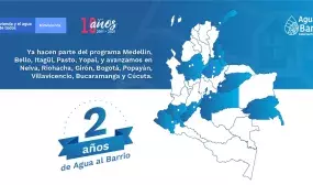‍Dos años de Agua al Barrio. Diseño: Liz Carrero. MVCT.