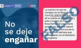 Se hace el llamado para que no se dejen engañar por presuntos estafadores que envían documentación falsa. Foto: archivo MVCT