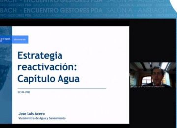Viceministro de Agua, Jose Luis Acero, en diálogo virtual con los gestores de los PDA.