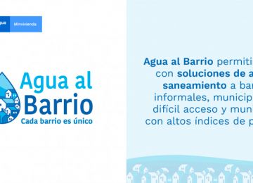 Programa Agua al Barrio. Diseño: Lizeth Carrero. MVCT.