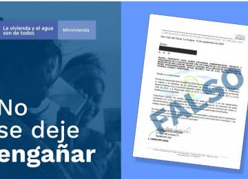 Para acceder a los programas de Minvivienda. No se requieren intermediarios. Diseño: Wilson Garrzón. MVCT. 