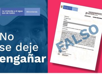 Con documentos falsos pretenden suplantar a funcionarios del Ministerio de Vivienda para exigir dinero a cambio de falsas promesas de vivienda. Foto: Archivo MVCT