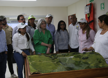 Ministra de Vivienda firma convenios para la ejecución de diversos proyectos de agua potable, saneamiento básico y viviendas dignas en el departamento. Foto: Sharon Duran (MVCT)