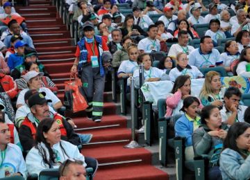Más de 500 personas asistieron a la Asamblea nacional de recicladores y recicladoras. Foto: prensa (MVCT)
