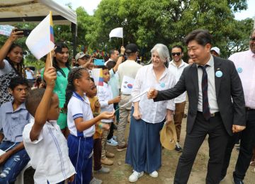 4.367 familias de 172 comunidades en Atachon se verán beneficiadas de la pila pública. Foto: Sharon Duran (MVCT)