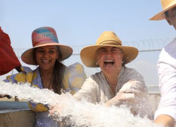 Más de 2.920 habitantes se beneficiarán de gran Centro Público de Abastecimiento de Agua “Flor de La Guajira” en Uribia. Foto: Sharon Durán (archivo MVCT).