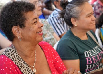 Ministra de Vivienda, Catalina Velasco, durante su jornada en Caldas. Foto: Sharon Durán (archivo MVCT).