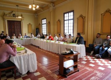 Ministra de Vivienda, Catalina Velasco, durante su jornada en Caldas. Foto: Sharon Durán (archivo MVCT).